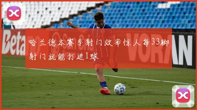 哈兰德本赛季射门效率惊人每33脚射门就能打进1球
